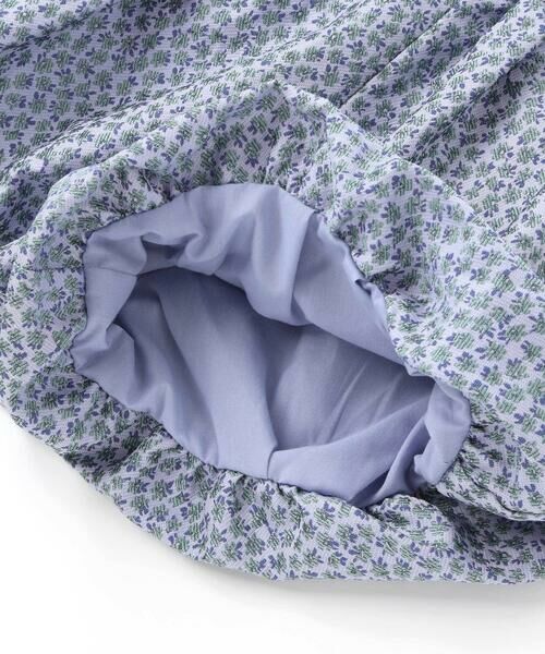 BeBe Petits Pois Vert / ベベ プチ ポワ ヴェール セットアップ | 重ね着風花ジャガードチュニック+バルーンパンツセットアップ(95~150cm) | 詳細18