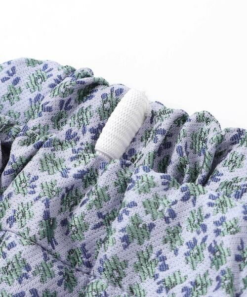 BeBe Petits Pois Vert / ベベ プチ ポワ ヴェール セットアップ | 重ね着風花ジャガードチュニック+バルーンパンツセットアップ(95~150cm) | 詳細19