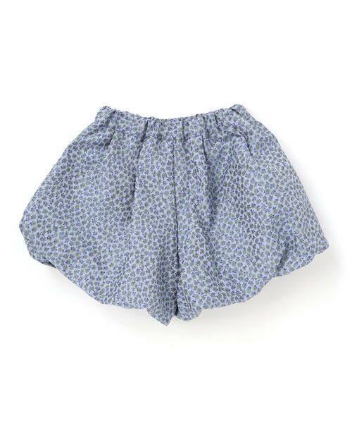 BeBe Petits Pois Vert / ベベ プチ ポワ ヴェール セットアップ | 重ね着風花ジャガードチュニック+バルーンパンツセットアップ(95~150cm) | 詳細9