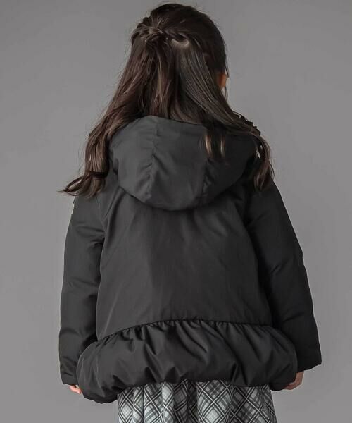 BeBe Petits Pois Vert / ベベ プチ ポワ ヴェール その他アウター | フリル襟スカラップタフタダウンコート(95~160cm) | 詳細21