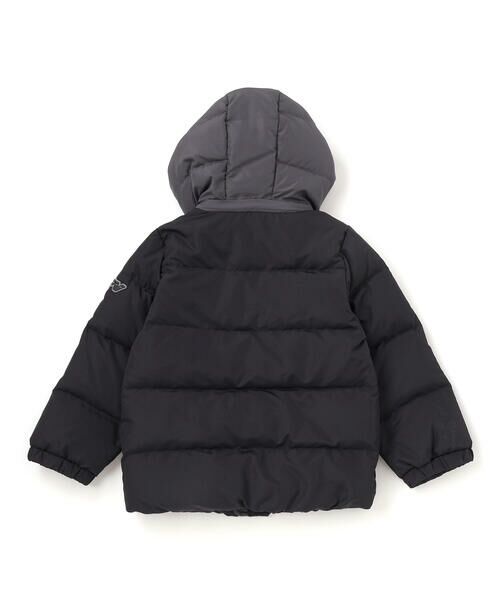 BeBe Petits Pois Vert / ベベ プチ ポワ ヴェール ダウンジャケット・ベスト | 配色タフタ切り替えダウンコート(95~160cm) | 詳細4