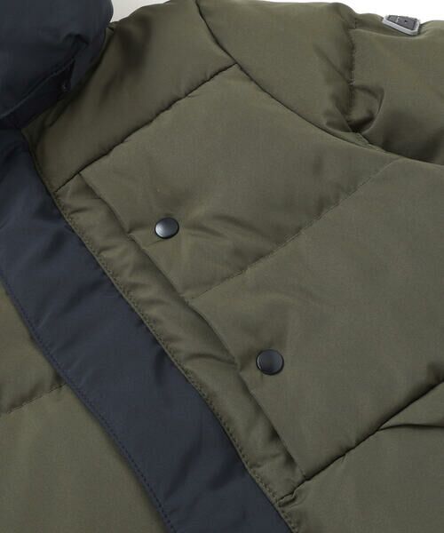 BeBe Petits Pois Vert / ベベ プチ ポワ ヴェール ダウンジャケット・ベスト | 配色タフタ切り替えダウンコート(95~160cm) | 詳細16