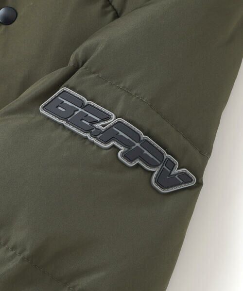 BeBe Petits Pois Vert / ベベ プチ ポワ ヴェール ダウンジャケット・ベスト | 配色タフタ切り替えダウンコート(95~160cm) | 詳細17