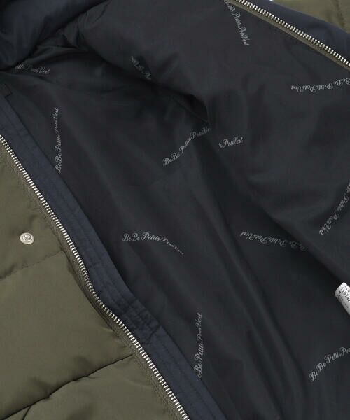 BeBe Petits Pois Vert / ベベ プチ ポワ ヴェール ダウンジャケット・ベスト | 配色タフタ切り替えダウンコート(95~160cm) | 詳細22