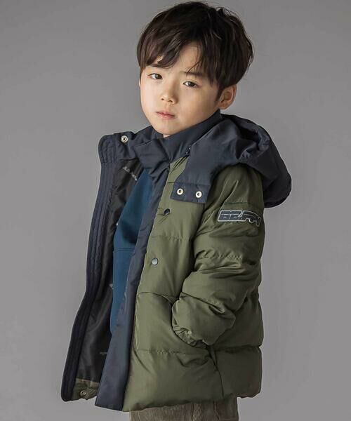 BeBe Petits Pois Vert/xx v` | F[ zF^t^؂ւ_ER[g(95~160cm) O[n 120cm