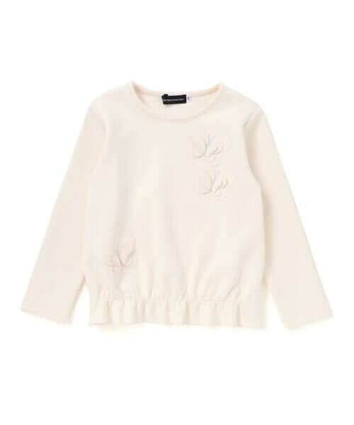 BeBe Petits Pois Vert / ベベ プチ ポワ ヴェール スウェット | ウエストギャザーちょうちょトレーナー(95~150cm) | 詳細4