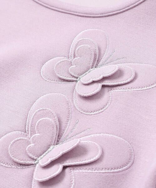 BeBe Petits Pois Vert / ベベ プチ ポワ ヴェール スウェット | ウエストギャザーちょうちょトレーナー(95~150cm) | 詳細9