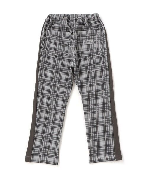 BeBe Petits Pois Vert / ベベ プチ ポワ ヴェール その他パンツ | 【お揃い】チェック柄裏毛配色切り替えロングパンツ(95~160cm) | 詳細4
