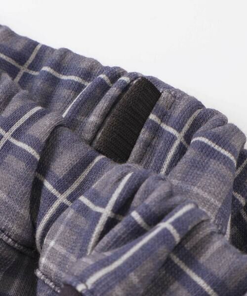 BeBe Petits Pois Vert / ベベ プチ ポワ ヴェール その他パンツ | 【お揃い】チェック柄裏毛配色切り替えロングパンツ(95~160cm) | 詳細14