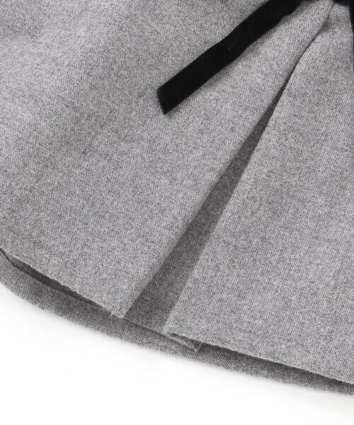 BeBe Petits Pois Vert / ベベ プチ ポワ ヴェール ショート・ハーフ・半端丈パンツ | ラップスカート風リボンキュロットパンツ(100~150cm) | 詳細16