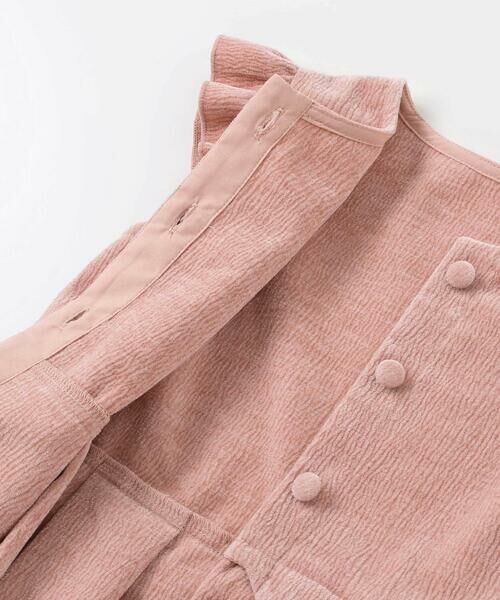 BeBe Petits Pois Vert / ベベ プチ ポワ ヴェール ミニ丈・ひざ丈ワンピース | 【店舗限定】【お揃い】起毛ジャガードスカラップジャンパースカート(95~150cm) | 詳細13