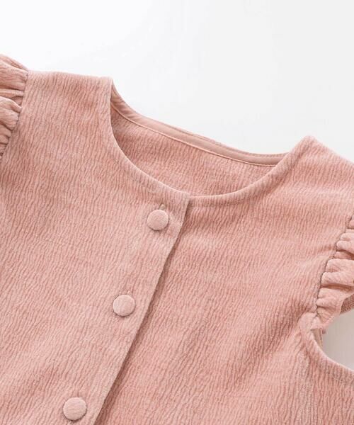 BeBe Petits Pois Vert / ベベ プチ ポワ ヴェール ミニ丈・ひざ丈ワンピース | 【店舗限定】【お揃い】起毛ジャガードスカラップジャンパースカート(95~150cm) | 詳細7