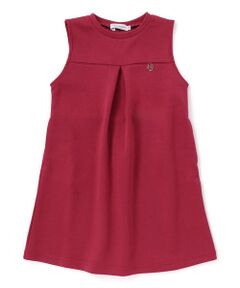 BeBe Petits Pois Vert / ベベ プチ ポワ ヴェール ミニ丈・ひざ丈ワンピース | 【店舗限定】ポンチバック編み上げジャンパースカート(95~150cm)