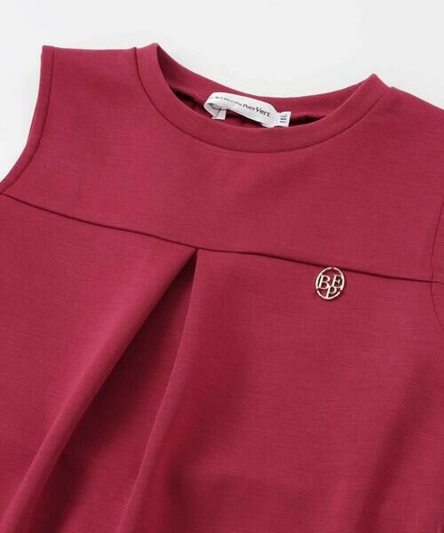 BeBe Petits Pois Vert / ベベ プチ ポワ ヴェール ミニ丈・ひざ丈ワンピース | 【店舗限定】ポンチバック編み上げジャンパースカート(95~150cm) | 詳細4