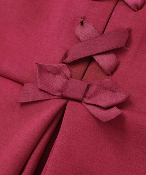 BeBe Petits Pois Vert / ベベ プチ ポワ ヴェール ミニ丈・ひざ丈ワンピース | 【店舗限定】ポンチバック編み上げジャンパースカート(95~150cm) | 詳細9