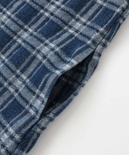 BeBe Petits Pois Vert / ベベ プチ ポワ ヴェール ミニ丈・ひざ丈ワンピース | 【店舗限定】チェックデニムジャンパースカート(95~150cm) | 詳細10