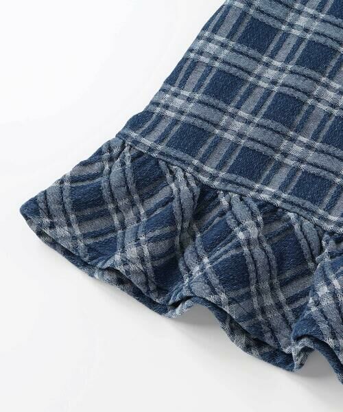 BeBe Petits Pois Vert / ベベ プチ ポワ ヴェール ミニ丈・ひざ丈ワンピース | 【店舗限定】チェックデニムジャンパースカート(95~150cm) | 詳細11