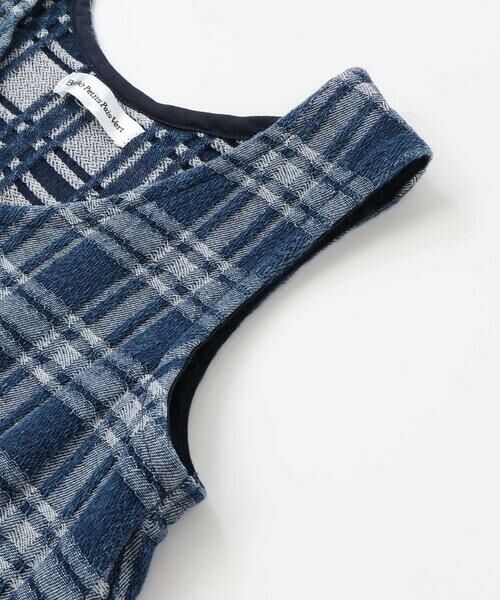 BeBe Petits Pois Vert / ベベ プチ ポワ ヴェール ミニ丈・ひざ丈ワンピース | 【店舗限定】チェックデニムジャンパースカート(95~150cm) | 詳細9