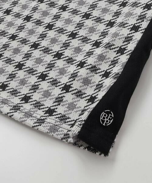 BeBe Petits Pois Vert / ベベ プチ ポワ ヴェール ミニ丈・ひざ丈ワンピース | 【店舗限定】千鳥格子サイドラインジャンパースカート(95~150cm) | 詳細6