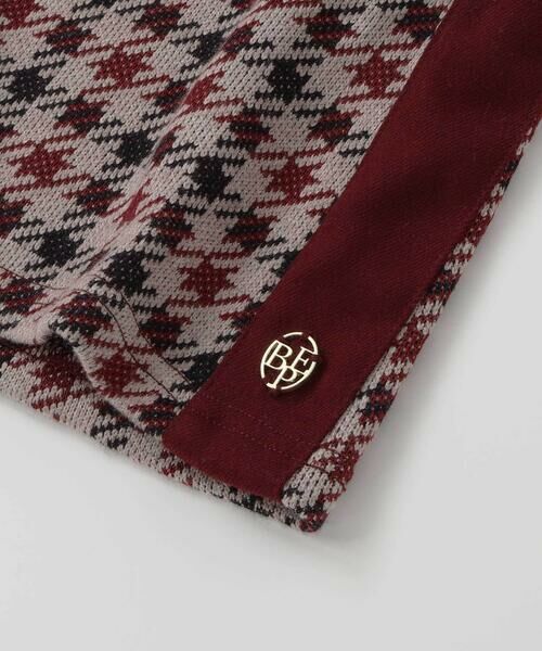 BeBe Petits Pois Vert / ベベ プチ ポワ ヴェール ミニ丈・ひざ丈ワンピース | 【店舗限定】千鳥格子サイドラインジャンパースカート(95~150cm) | 詳細15