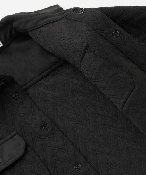 BeBe Petits Pois Vert / ベベ プチ ポワ ヴェール その他アウター | 【店舗限定】ジグザグキルトジャガードシャツジャケット(95~150cm) | 詳細11