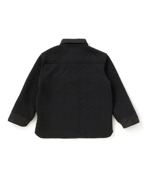 BeBe Petits Pois Vert / ベベ プチ ポワ ヴェール その他アウター | 【店舗限定】ジグザグキルトジャガードシャツジャケット(95~150cm) | 詳細5