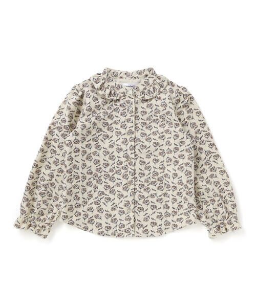 BeBe Petits Pois Vert / ベベ プチ ポワ ヴェール シャツ・ブラウス | 【店舗限定】すずらん花柄ネルブラウス(95~150cm) | 詳細5