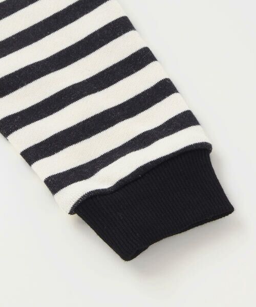 BeBe Petits Pois Vert / ベベ プチ ポワ ヴェール スウェット | 【店舗限定】ボーダー裏毛リボントレーナー(95~150cm) | 詳細8