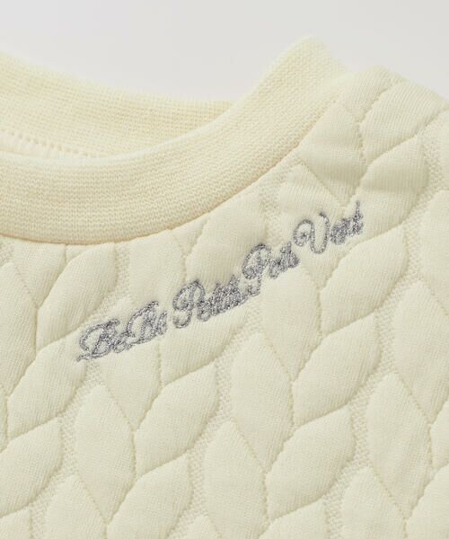 BeBe Petits Pois Vert / ベベ プチ ポワ ヴェール スウェット | 【店舗限定】【お揃い】キルトジャガードトレーナー(95~160cm) | 詳細8
