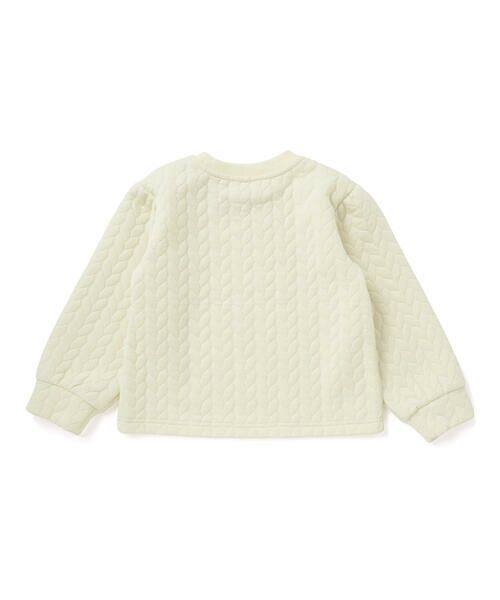 BeBe Petits Pois Vert / ベベ プチ ポワ ヴェール スウェット | 【店舗限定】【お揃い】キルトジャガードトレーナー(95~160cm) | 詳細6