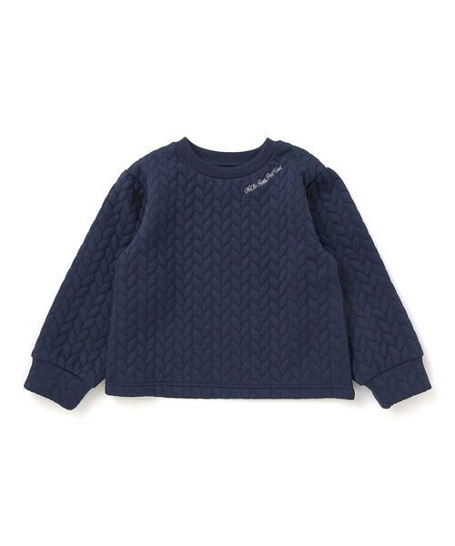 BeBe Petits Pois Vert / ベベ プチ ポワ ヴェール スウェット | 【店舗限定】【お揃い】キルトジャガードトレーナー(95~160cm) | 詳細12