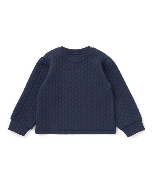 BeBe Petits Pois Vert / ベベ プチ ポワ ヴェール スウェット | 【店舗限定】【お揃い】キルトジャガードトレーナー(95~160cm) | 詳細13