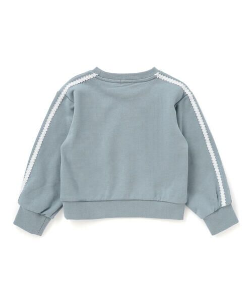 BeBe Petits Pois Vert / ベベ プチ ポワ ヴェール スウェット | 【店舗限定】【お揃い】裏毛袖ラインレーストレーナー(95~150cm) | 詳細7