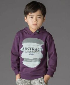 BeBe Petits Pois Vert / ベベ プチ ポワ ヴェール パーカー | 【店舗限定】グラデーションプリント裏毛フード付きトレーナー(95~160cm)