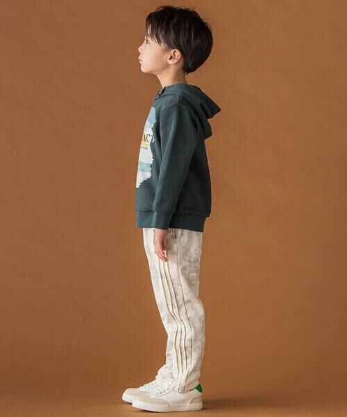 BeBe Petits Pois Vert / ベベ プチ ポワ ヴェール パーカー | 【店舗限定】グラデーションプリント裏毛フード付きトレーナー(95~160cm) | 詳細2