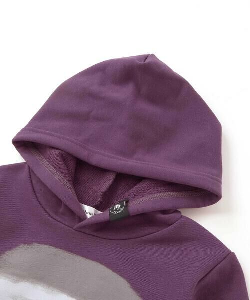 BeBe Petits Pois Vert / ベベ プチ ポワ ヴェール パーカー | 【店舗限定】グラデーションプリント裏毛フード付きトレーナー(95~160cm) | 詳細11