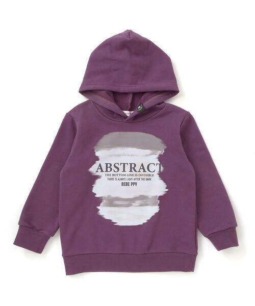 BeBe Petits Pois Vert / ベベ プチ ポワ ヴェール パーカー | 【店舗限定】グラデーションプリント裏毛フード付きトレーナー(95~160cm) | 詳細9