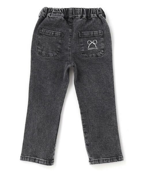 BeBe Petits Pois Vert / ベベ プチ ポワ ヴェール デニムパンツ | 【店舗限定】フリルストレッチデニムロングパンツ(95~150cm) | 詳細5