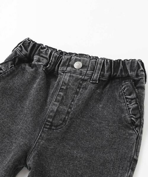 BeBe Petits Pois Vert / ベベ プチ ポワ ヴェール デニムパンツ | 【店舗限定】フリルストレッチデニムロングパンツ(95~150cm) | 詳細6