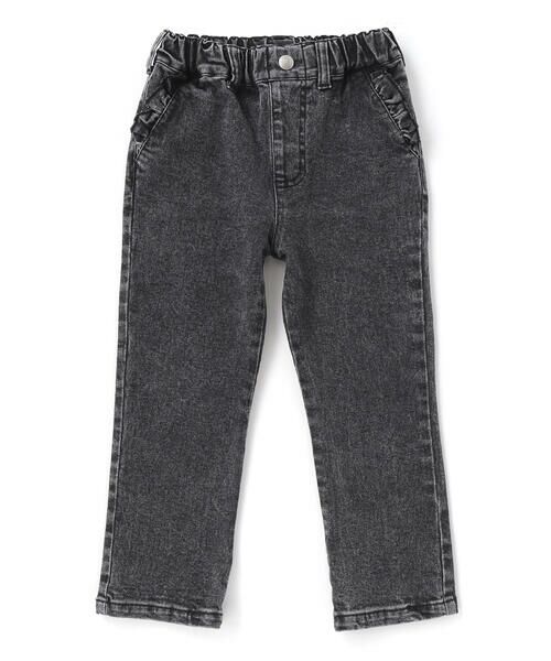 BeBe Petits Pois Vert / ベベ プチ ポワ ヴェール デニムパンツ | 【店舗限定】フリルストレッチデニムロングパンツ(95~150cm) | 詳細4