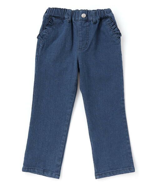 BeBe Petits Pois Vert / ベベ プチ ポワ ヴェール デニムパンツ | 【店舗限定】フリルストレッチデニムロングパンツ(95~150cm) | 詳細15