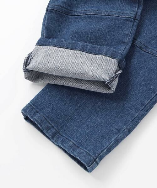 BeBe Petits Pois Vert / ベベ プチ ポワ ヴェール デニムパンツ | 【店舗限定】切り替えストレッチデニムロングパンツ(95~160cm) | 詳細14
