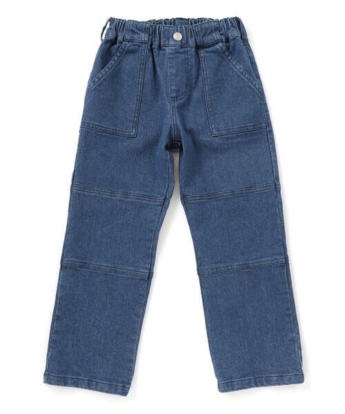 BeBe Petits Pois Vert / ベベ プチ ポワ ヴェール デニムパンツ | 【店舗限定】切り替えストレッチデニムロングパンツ(95~160cm) | 詳細8