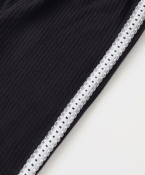 BeBe Petits Pois Vert / ベベ プチ ポワ ヴェール レギンス・スパッツ | 【店舗限定】レースライン起毛リブレギンス(95~150cm) | 詳細6