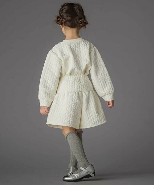 BeBe Petits Pois Vert / ベベ プチ ポワ ヴェール その他パンツ | 【店舗限定】【お揃い】キルトジャガード切り替えキュロットパンツ(95~160cm) | 詳細2