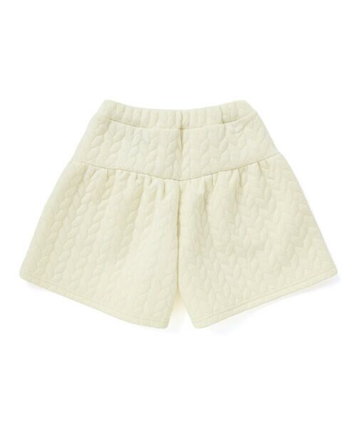 BeBe Petits Pois Vert / ベベ プチ ポワ ヴェール その他パンツ | 【店舗限定】【お揃い】キルトジャガード切り替えキュロットパンツ(95~160cm) | 詳細5