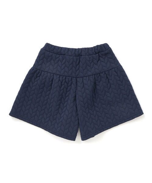 BeBe Petits Pois Vert / ベベ プチ ポワ ヴェール その他パンツ | 【店舗限定】【お揃い】キルトジャガード切り替えキュロットパンツ(95~160cm) | 詳細8