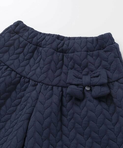 BeBe Petits Pois Vert / ベベ プチ ポワ ヴェール その他パンツ | 【店舗限定】【お揃い】キルトジャガード切り替えキュロットパンツ(95~160cm) | 詳細9