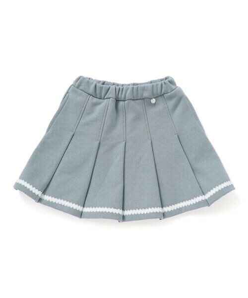 BeBe Petits Pois Vert / ベベ プチ ポワ ヴェール ミニ・ひざ丈スカート | 【店舗限定】【お揃い】レーステープポイントタックスカート(100~150cm) | 詳細5