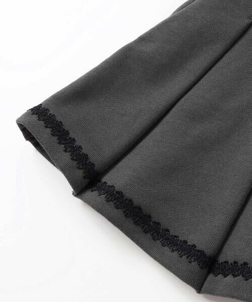 BeBe Petits Pois Vert / ベベ プチ ポワ ヴェール ミニ・ひざ丈スカート | 【店舗限定】【お揃い】レーステープポイントタックスカート(100~150cm) | 詳細12